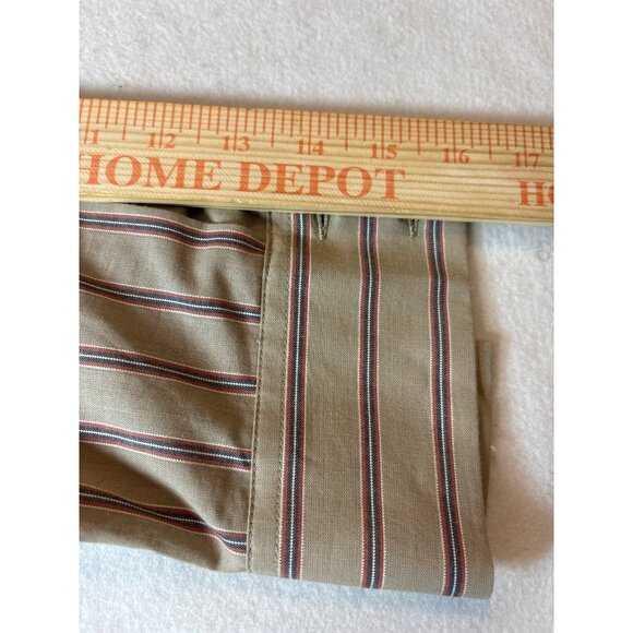 Vintage Pilcro Beige & Red Striped Button-Up Shirt - Picture 8 of 14